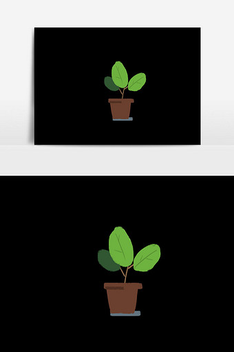 绿色植物素材插画图片