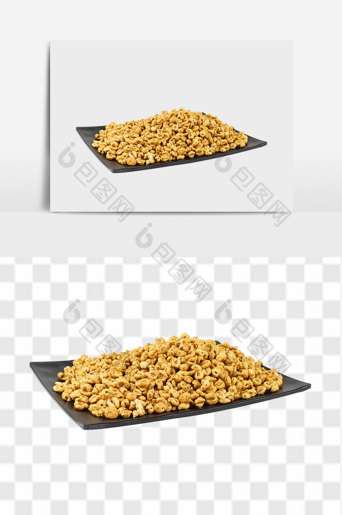 好吃的麦粒爆米花PSD图片图片