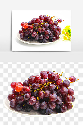 新鲜水果葡萄免抠素材图片