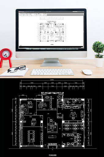 建设单位办公室CAD图纸图片