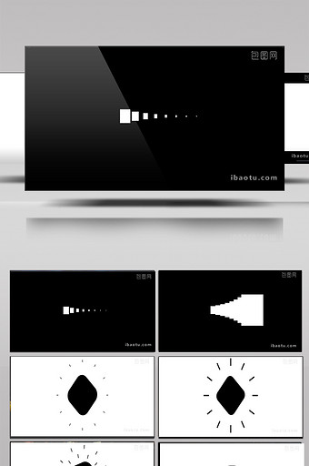 动感简约logo展示视频图片