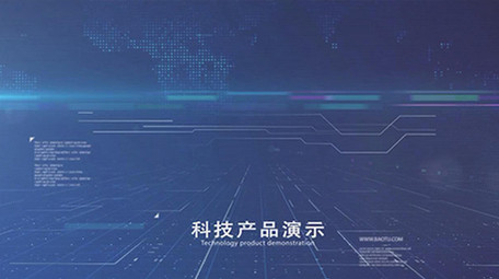 简洁科技医疗图文介绍宣传AE模板