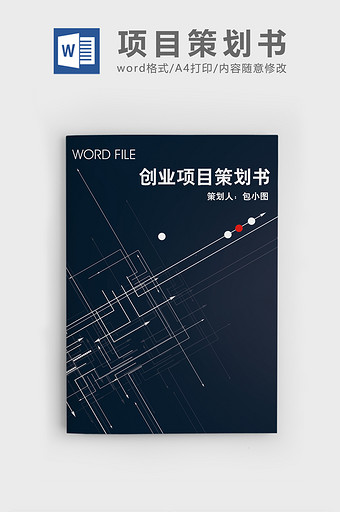 创业项目策划书word文档图片