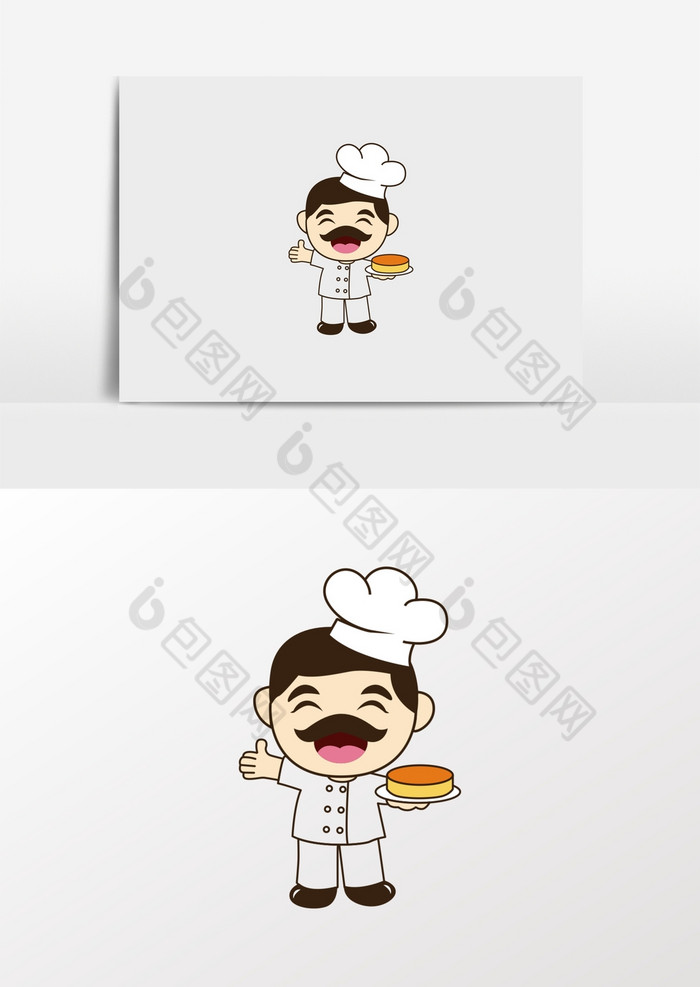 大叔烘焙师蛋糕logo图片图片