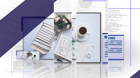 干净简洁商务图文展示ae模板