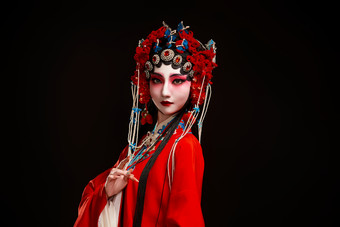 国粹<strong>戏曲</strong>京剧昆曲青衣旦角形象的中国少女
