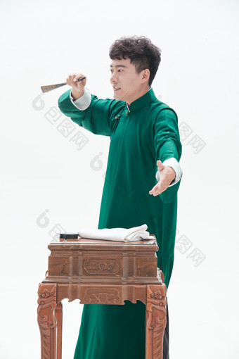 中国传统曲艺相说书人演艺术形象