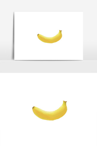 水彩手绘水果素材水彩香蕉图片