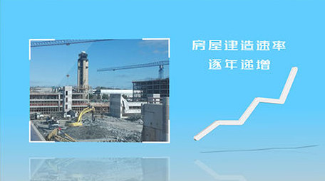 蓝白简约图文通用产品介绍企业商务PPT