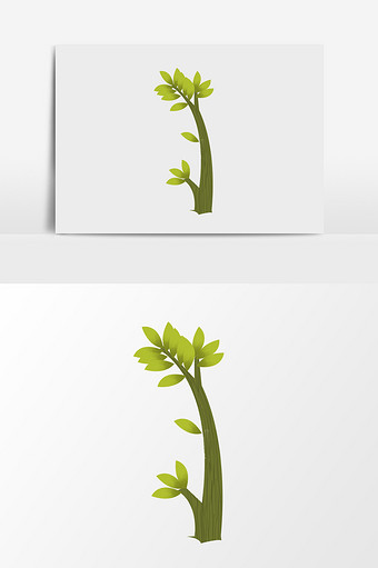 卡通创意小树叶子图片