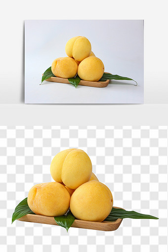 好美味的水果黄桃高清素材图片