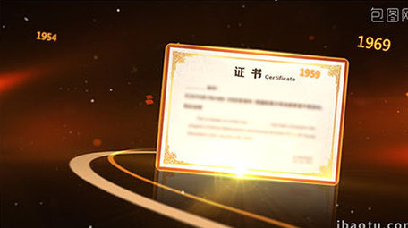 金色时间线图片展示宣传片视频