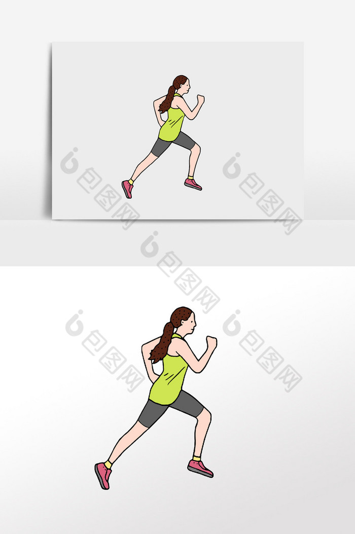 运动跑步插画图片图片