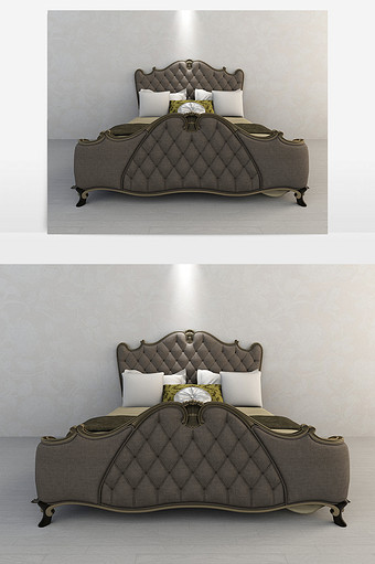 新古典风格模型双人床图片