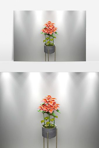 花卉景观装饰植物模型图片