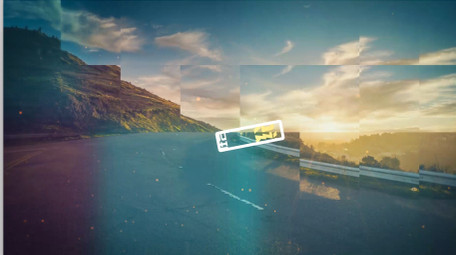 时尚图文切割动感节奏幻灯片宣传AE模板