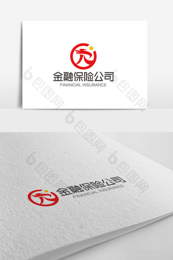时尚大气R字母金融保险logo标志图片