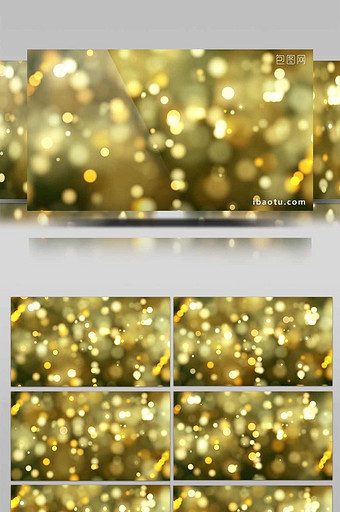 金色粒子斑点闪烁动画背景led视频图片