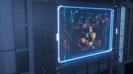 高科技蓝色魔方<strong>图文</strong>展示AE模板