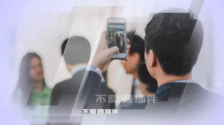 简洁明亮企业商务内容图文动画演示AE模板