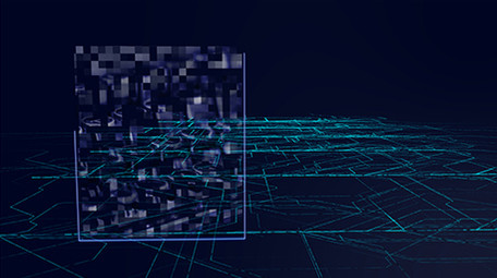 简洁大方电子科技图文展示模板