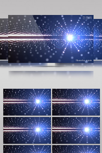 动感星空粒子光效背景视频图片