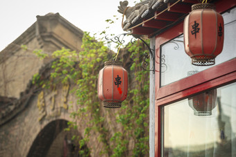 中国河北省张家口市堡子里景区夏天老建筑
