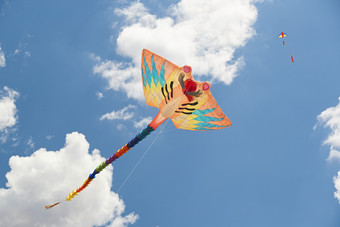 坝上草原<strong>风筝节</strong>上天空飞舞的风筝