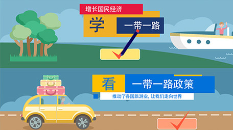 高端原创一带一路商务科技MG动画演示