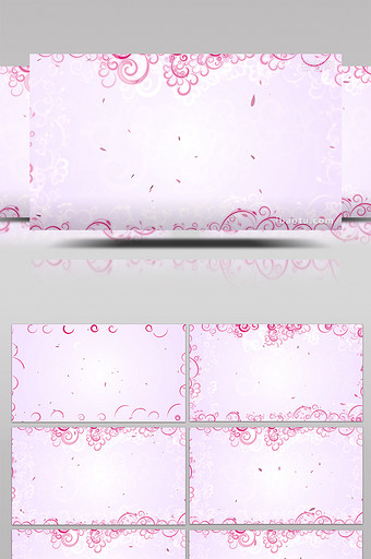 粉色纯情婚礼花瓣掉落背景合成素材图片
