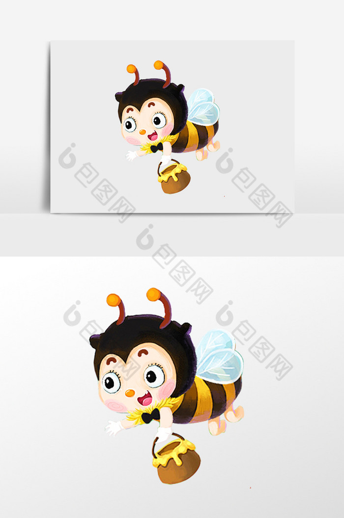 小蜜蜂插画图片图片