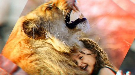 流动转场图像视差唯美特效图文展示AE模版