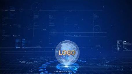 地球区块链科技图文AE模版