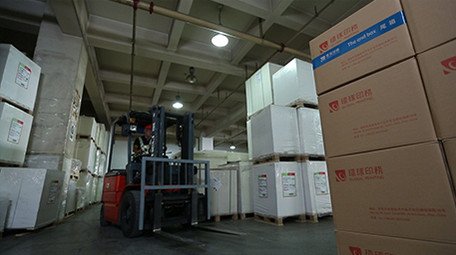 高清实拍印刷厂车间工作设备