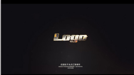 炫酷粒子光点汇聚爆炸logo片头AE模板
