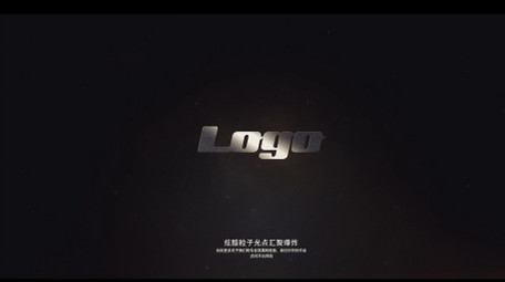 炫酷粒子光点汇聚爆炸logo片头AE模板