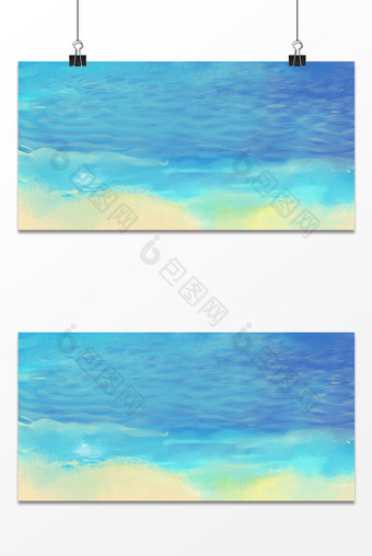 蓝色小清新大海背景纹理设计图片