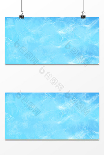 蓝色小清新水渍纹理背景图片