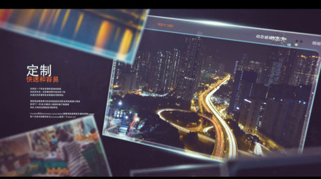 在空间中漂浮展示优雅照片<strong>图文</strong>相册AE模板