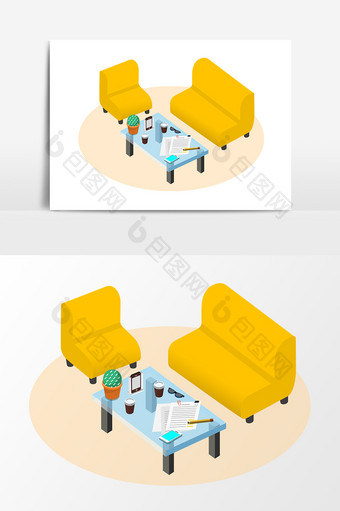 清现代椅子装修家具元素图片