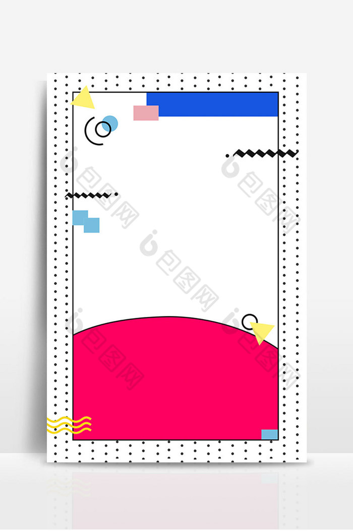 孟菲斯炫彩几何波点商业图片图片