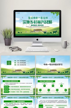 全面部署实施乡村振兴战略PPT模板