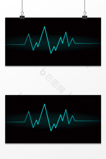 心电图灯光效果背景设计图片