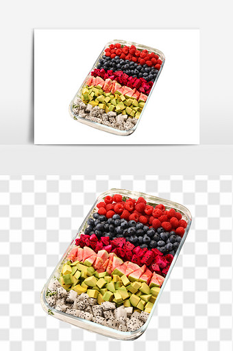 高清免抠新鲜水果大杂烩元素图片