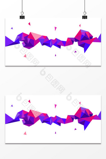 紫色多变菱形背景展板设计图片