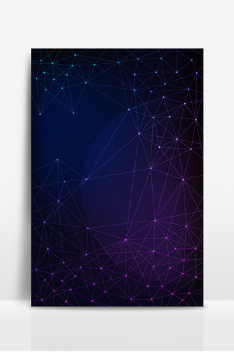 紫色大气科技简约扁平网格元素背景设计图片