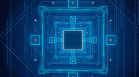 蓝色科技商务背景视频