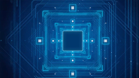 蓝色科技商务背景视频