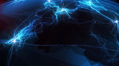 科技大数据震撼蓝色背景视频