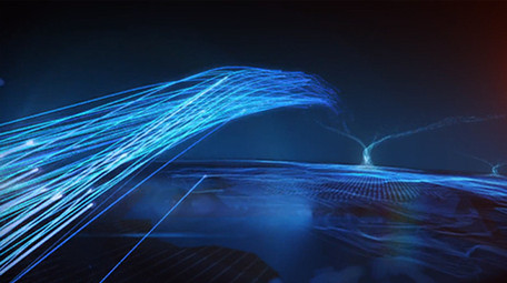 科技大数据震撼蓝色背景视频